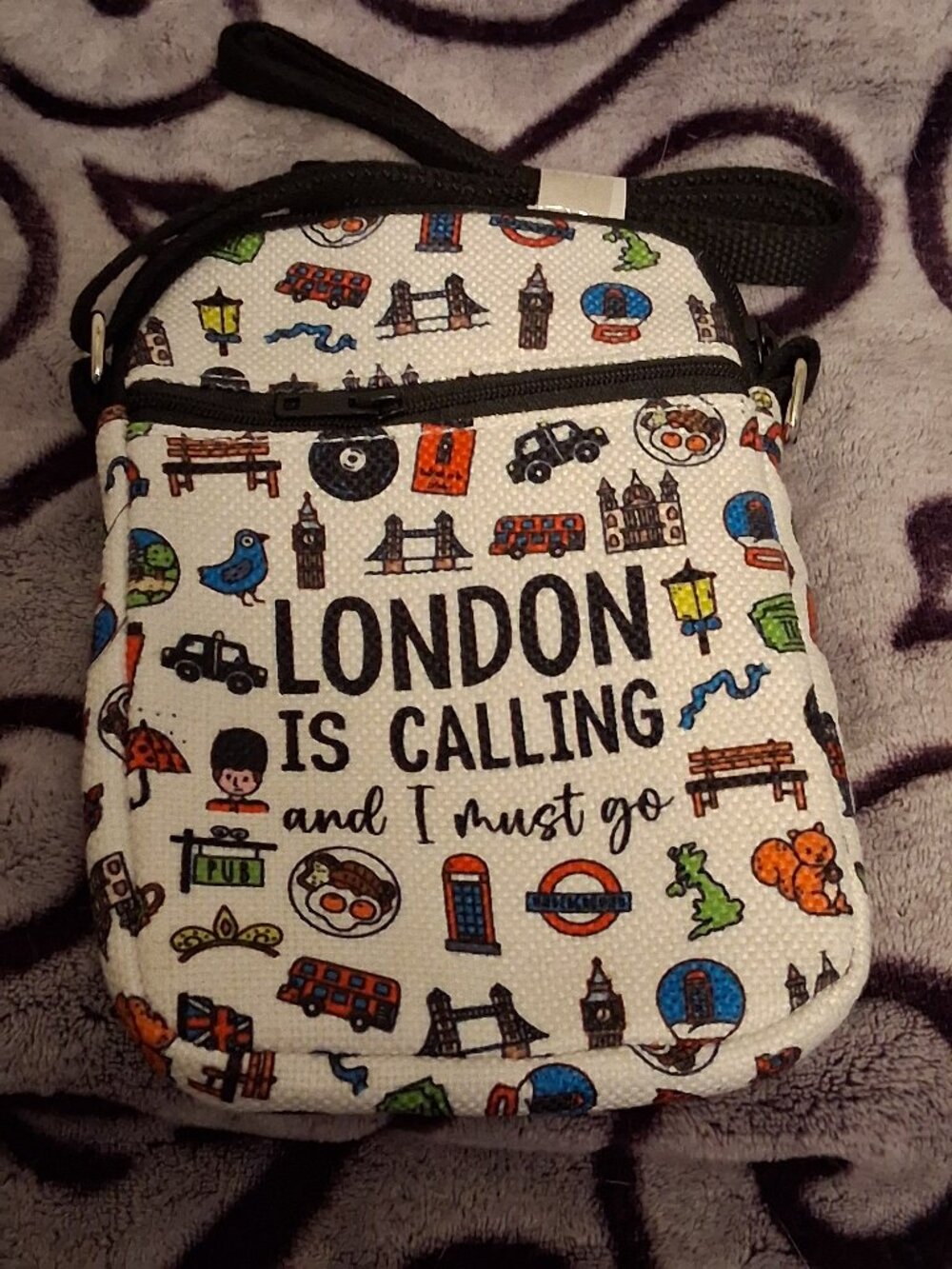 Travel small Shoulder Bag London Calling Bus Big Ben Pub bridge Handbag Purse